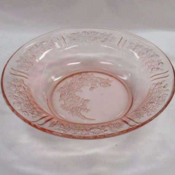Federal Glass Dining Federal Depression Glass Pink Sharon Aka Cabbage Rose 7 2 In Flat Soup